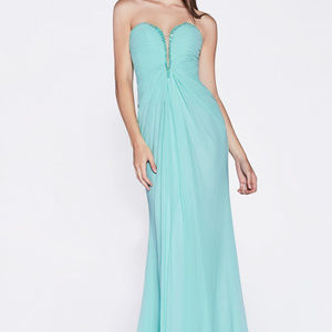 Mint Sleeveless Party Long Dress